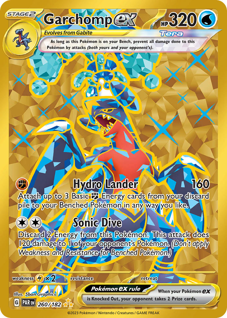 Paradox Rift Garchomp ex Pokémon card