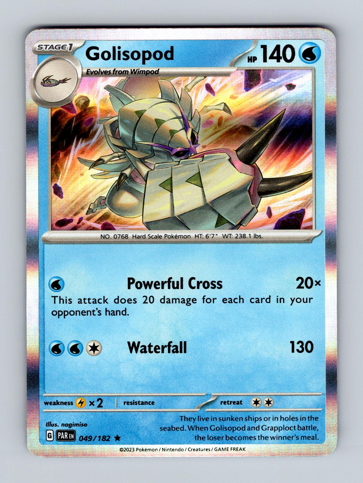 Paradox Rift Golisopod [Holo] Pokémon card