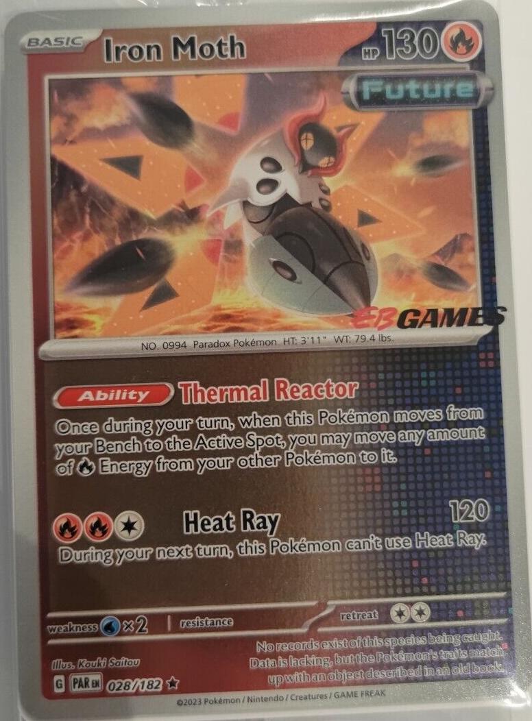 Paradox Rift Iron Moth [Eb-Games] Pokémon card