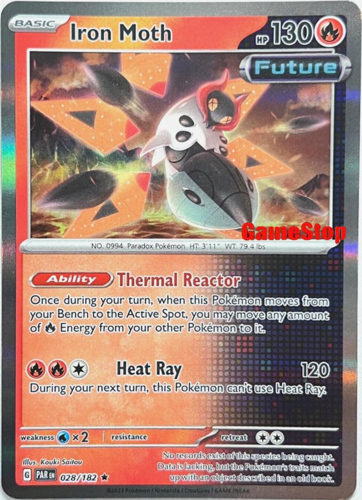 Paradox Rift Iron Moth [Gamestop] Pokémon card