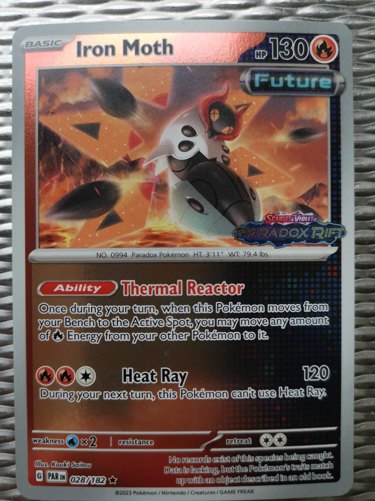 Paradox Rift Iron Moth [Stamp] Pokémon card