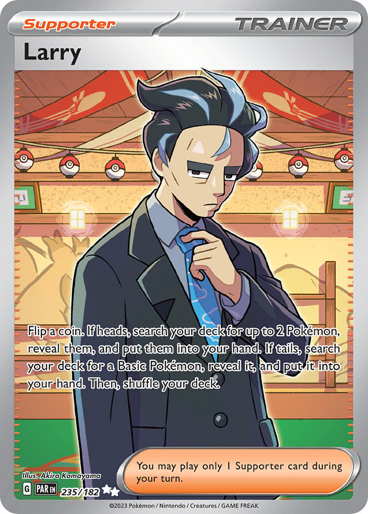 Paradox Rift Larry Pokémon card