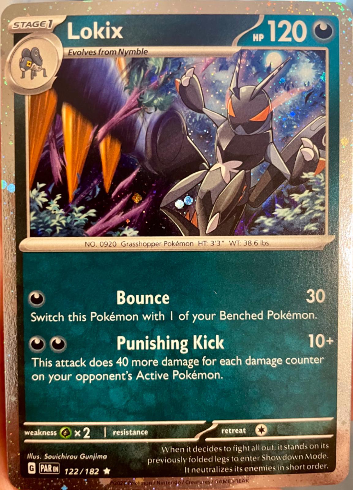 Paradox Rift Lokix [Cosmos-Holo] Pokémon card