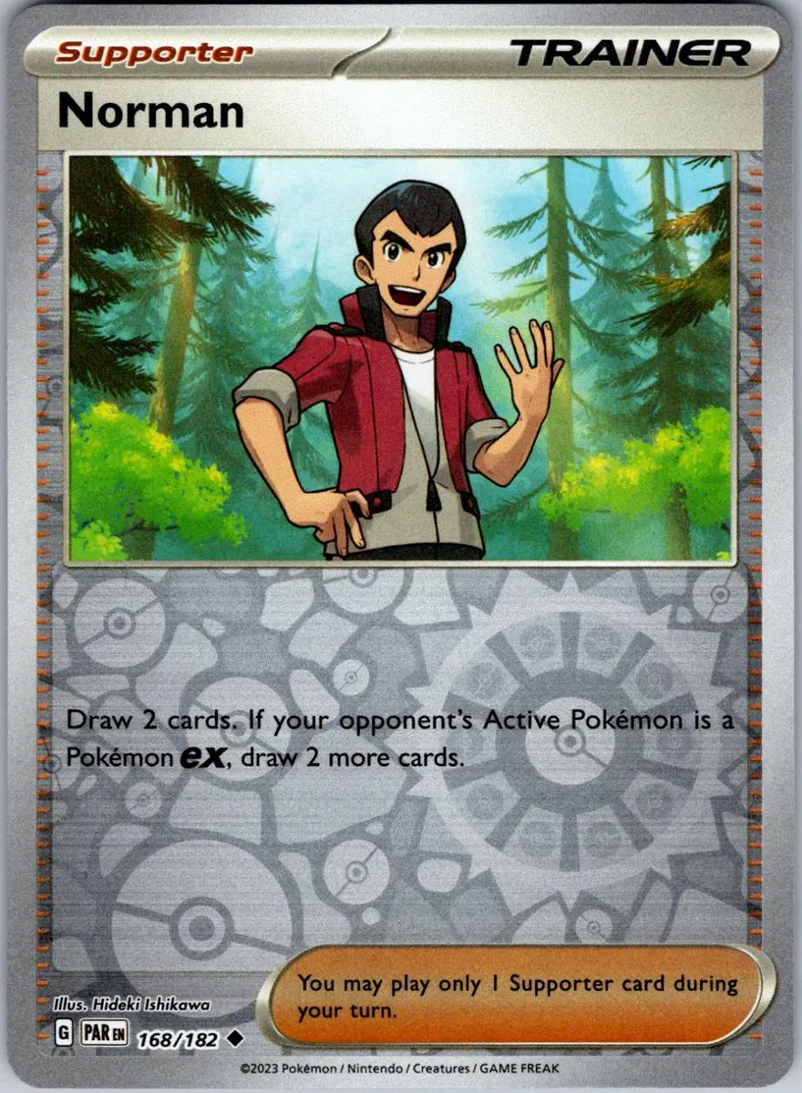 Paradox Rift Norman [Reverse Holo] Pokémon card