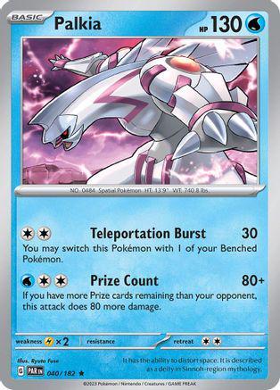 Paradox Rift Palkia [Holo] Pokémon card