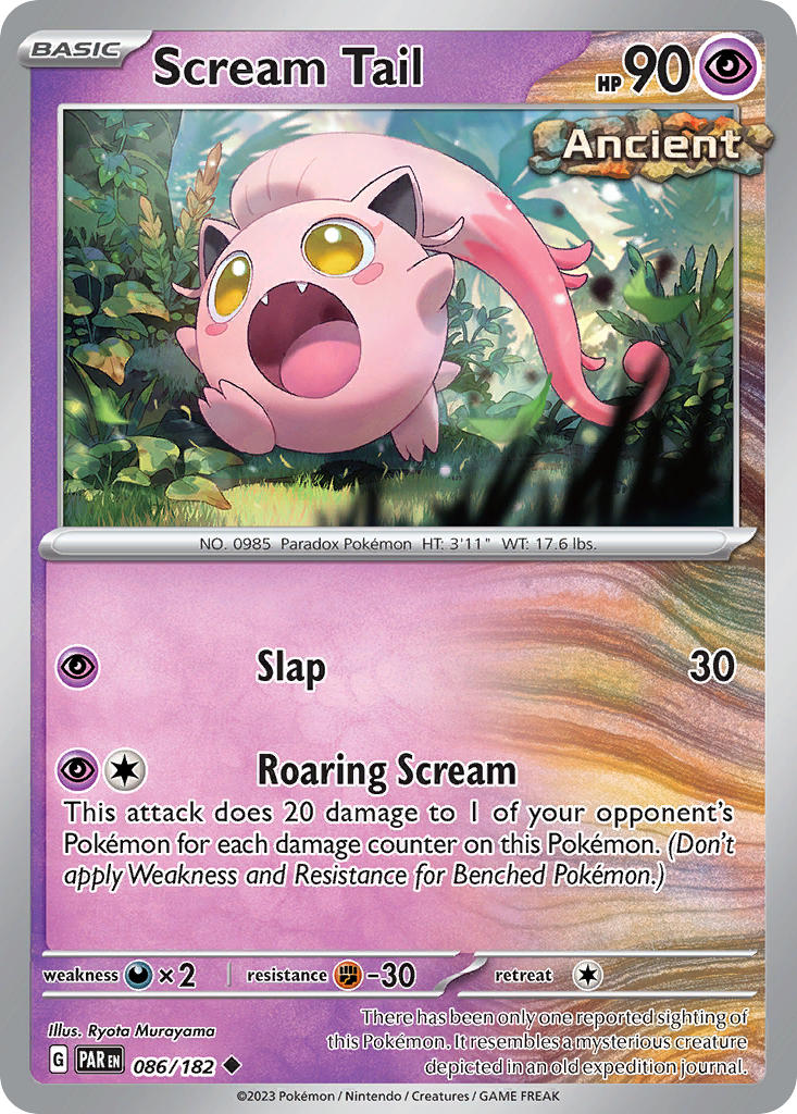 Paradox Rift Scream Tail Pokémon card