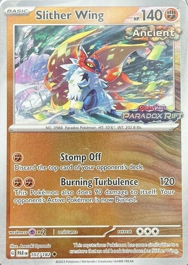 Paradox Rift Slither Wing [Stamped] Pokémon card