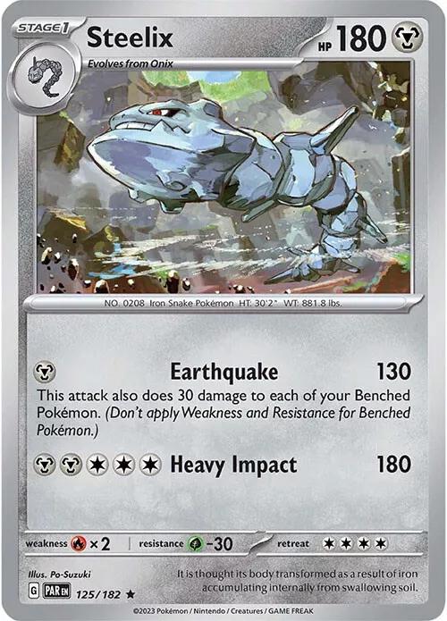 Paradox Rift Steelix [Holo] Pokémon card