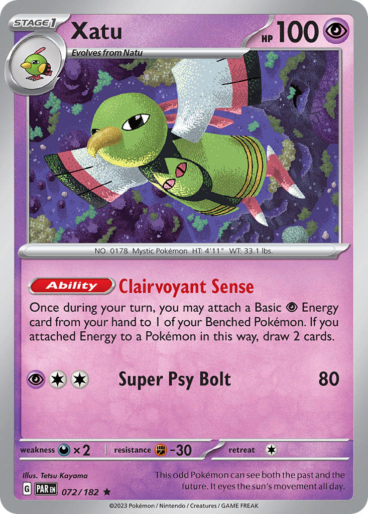 Paradox Rift Xatu Pokémon card