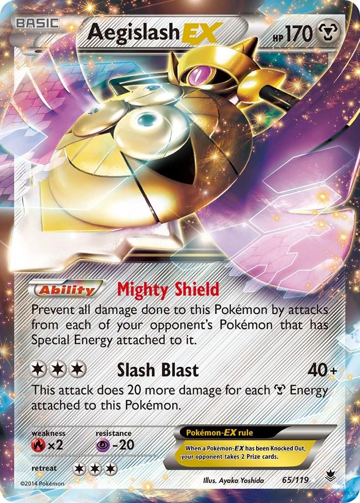 Phantom Forces Aegislash EX Pokémon card