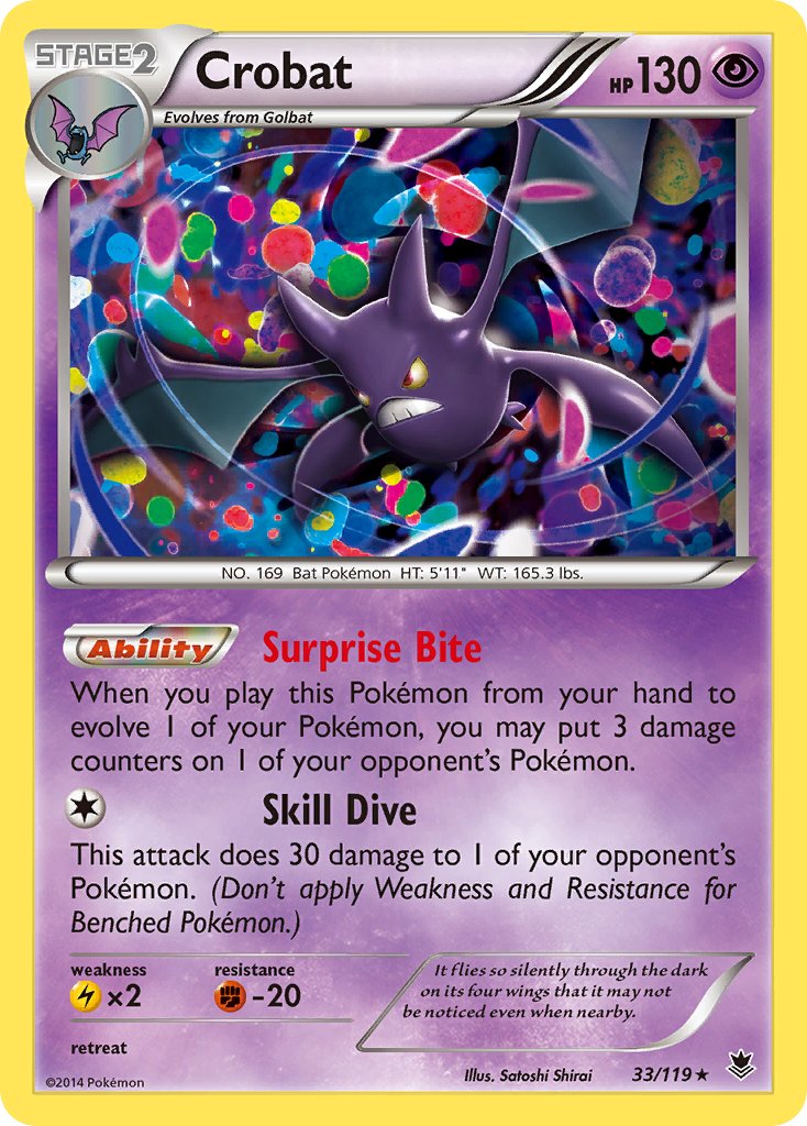 Phantom Forces Crobat Pokémon card
