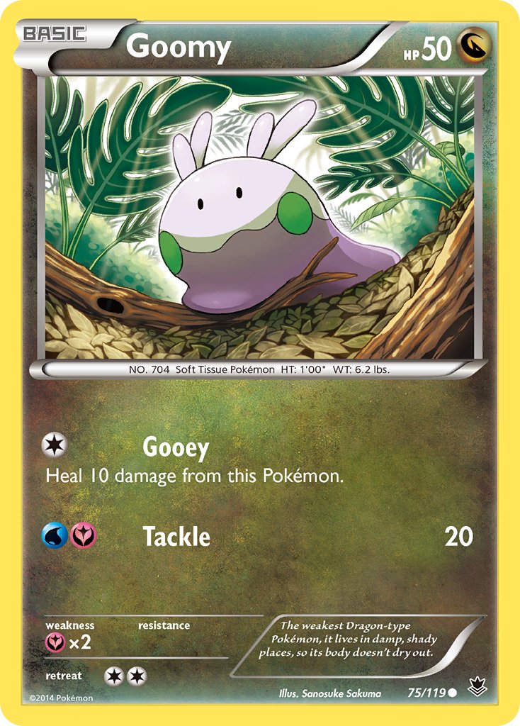 Phantom Forces Goomy Pokémon card