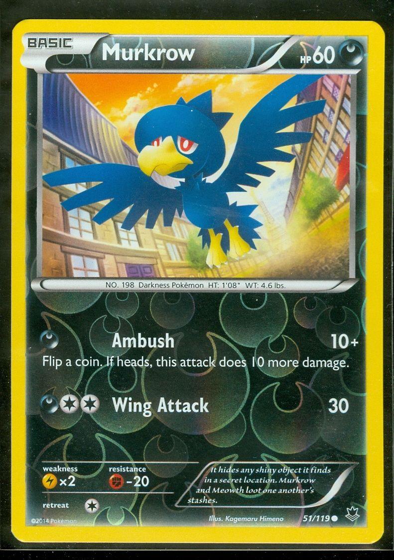 Phantom Forces Murkrow [Reverse Holo] Pokémon card
