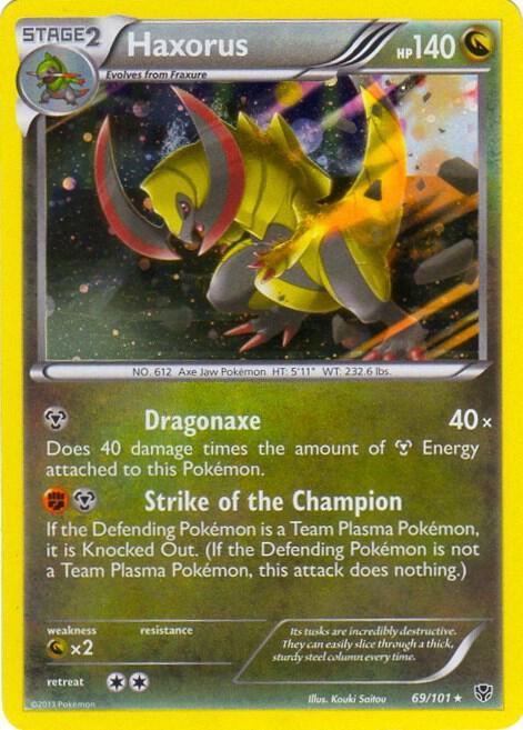 Plasma Blast Haxorus [Cosmos-Holo] Pokémon card