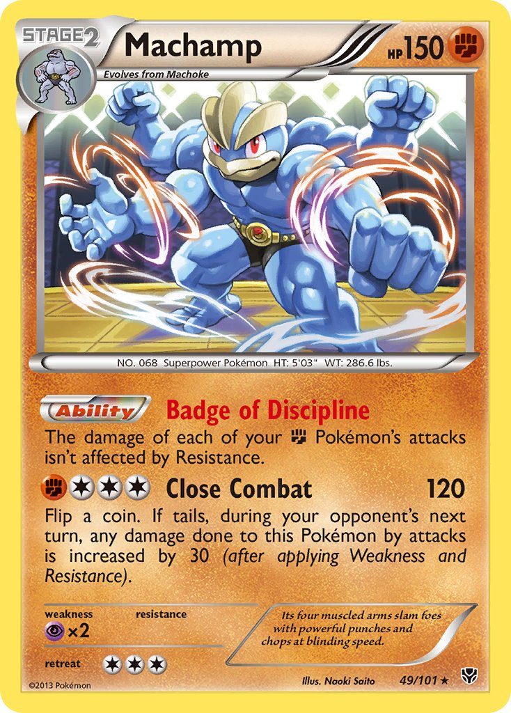 Plasma Blast Machamp Pokémon card