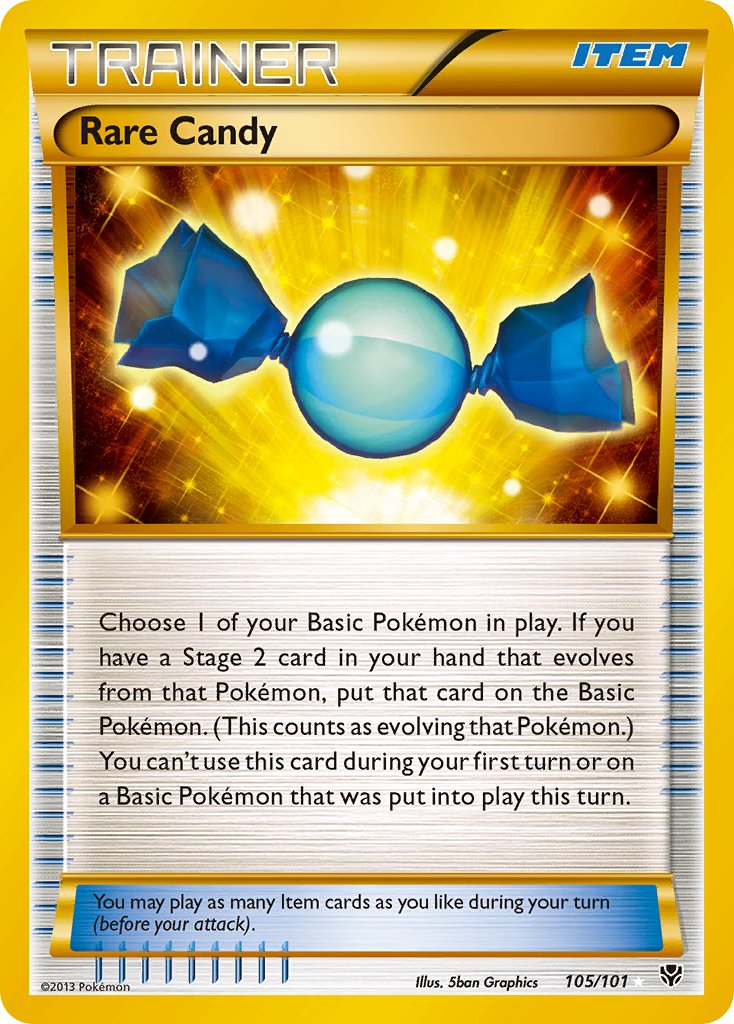 Plasma Blast Rare Candy Pokémon card