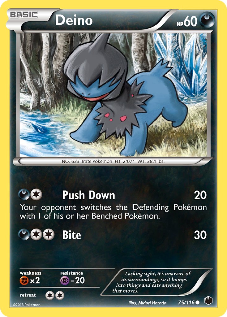 Plasma Freeze Deino Pokémon card