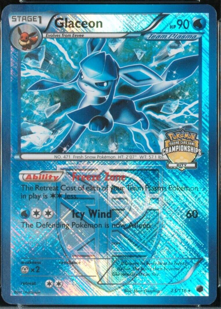 Plasma Freeze Glaceon [City-Holo] Pokémon card