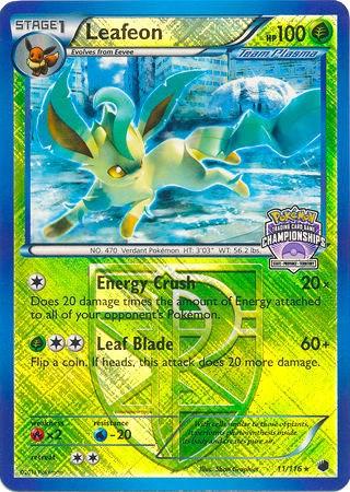 Plasma Freeze Leafeon [State-Championships] Pokémon card