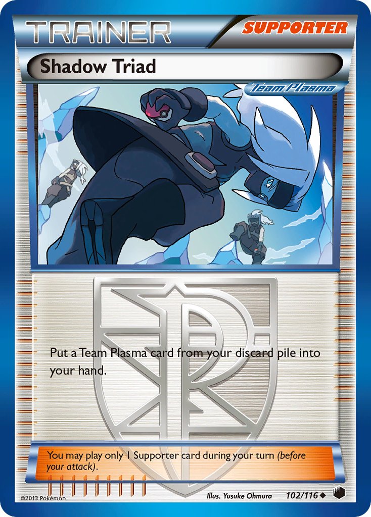 Plasma Freeze Shadow Triad Pokémon card