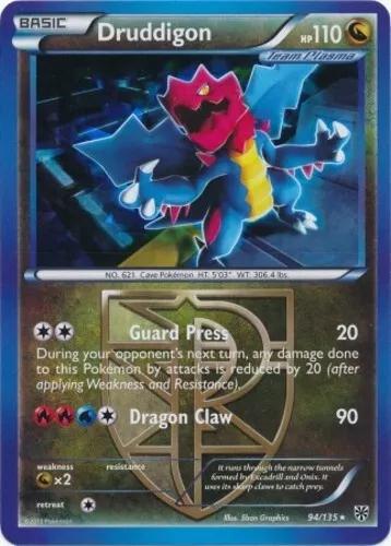 Plasma Storm Druddigon [Cracked-Ice-Holo] Pokémon card