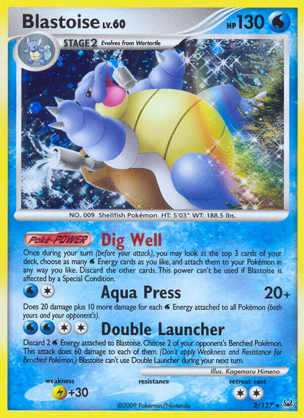 Platinum Blastoise Pokémon card