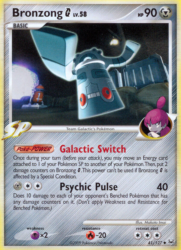 Platinum Bronzong G Pokémon card