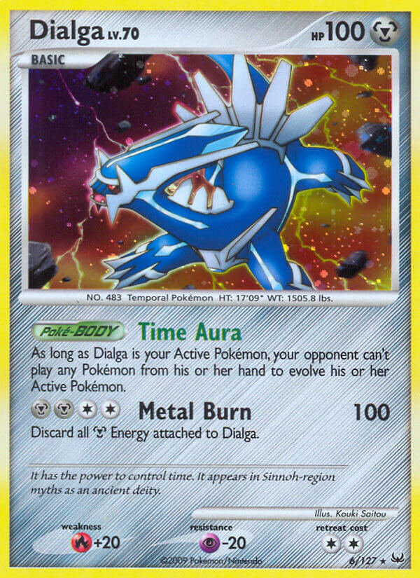 Platinum Dialga Pokémon card