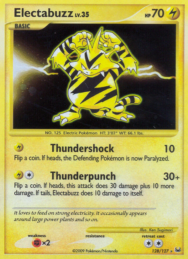 Platinum Electabuzz Pokémon card