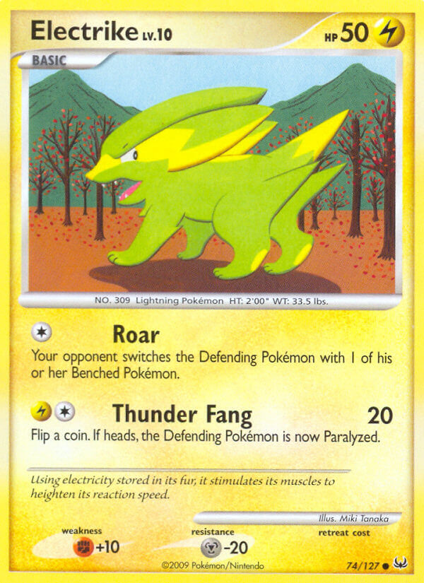 Platinum Electrike Pokémon card