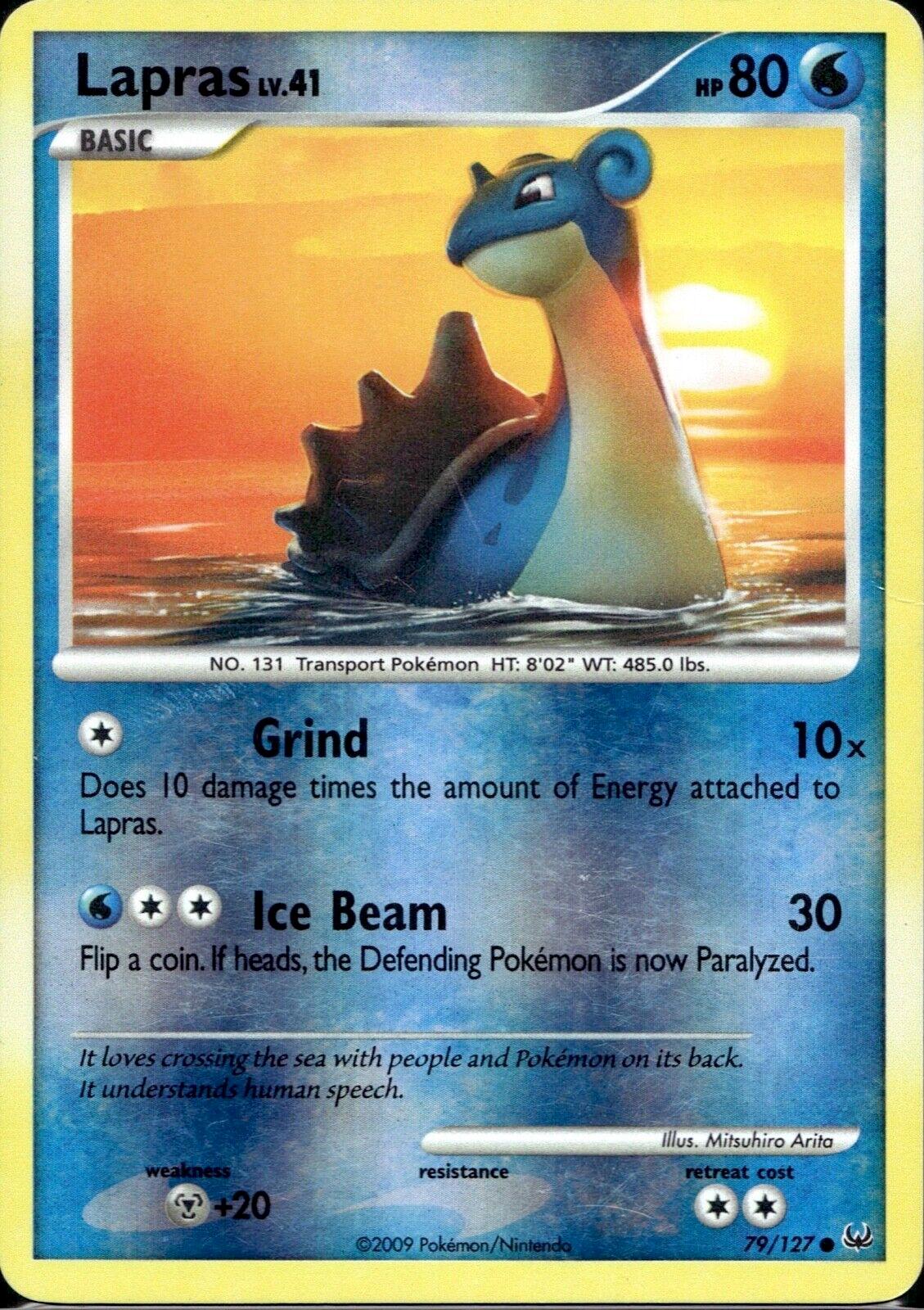 Platinum Lapras [Reverse Holo] Pokémon card