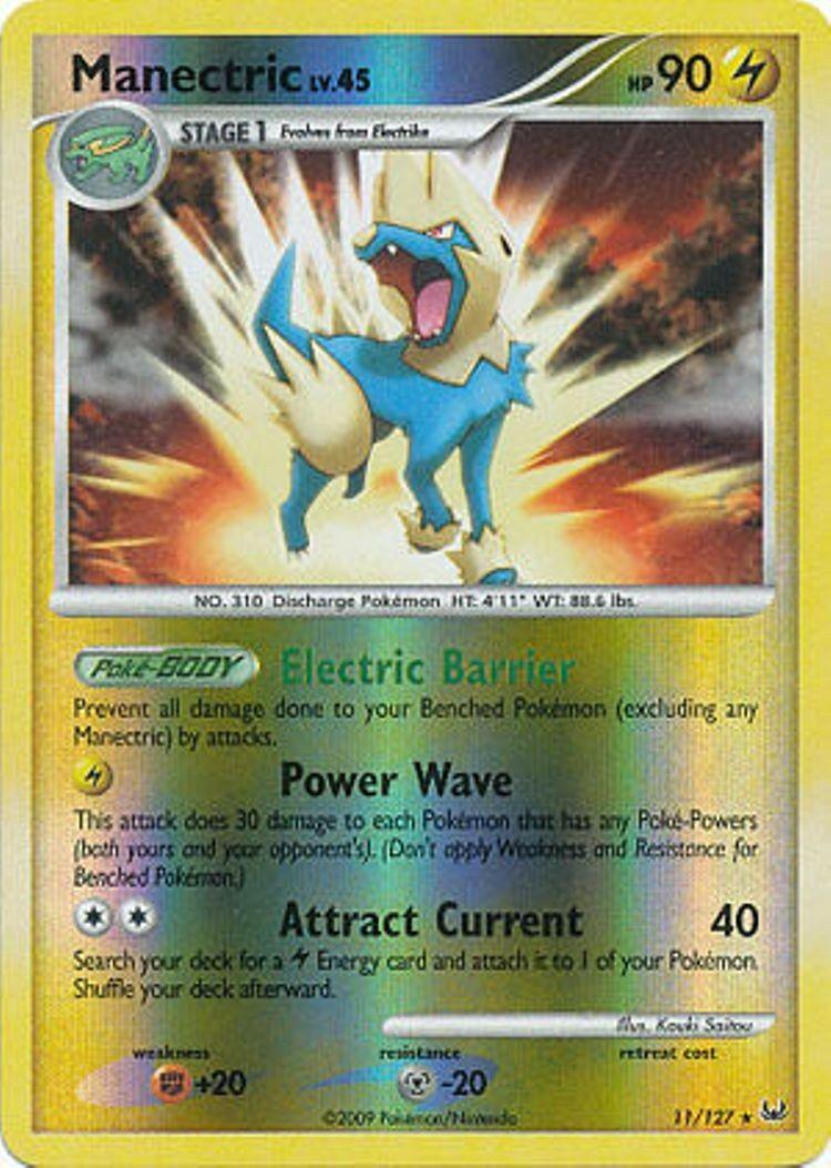 Platinum Manectric [Reverse Holo] Pokémon card