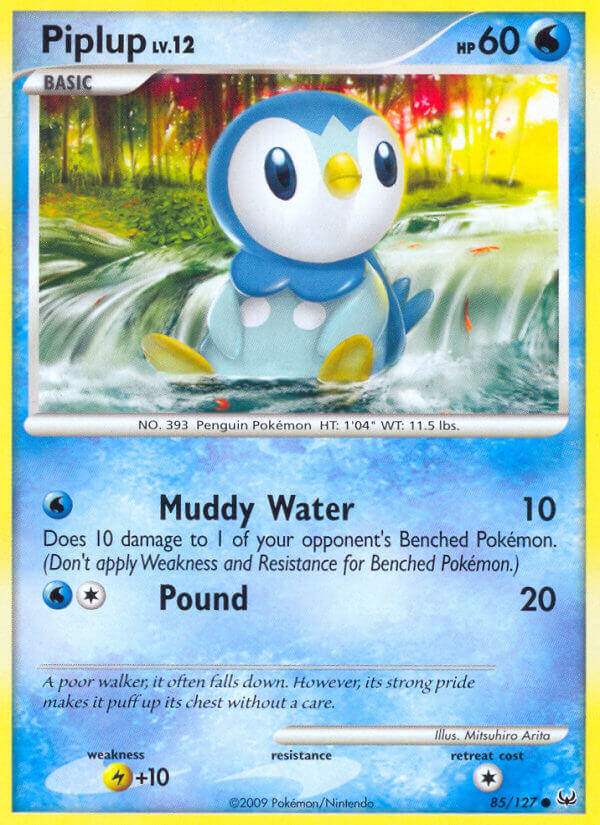 Platinum Piplup Pokémon card