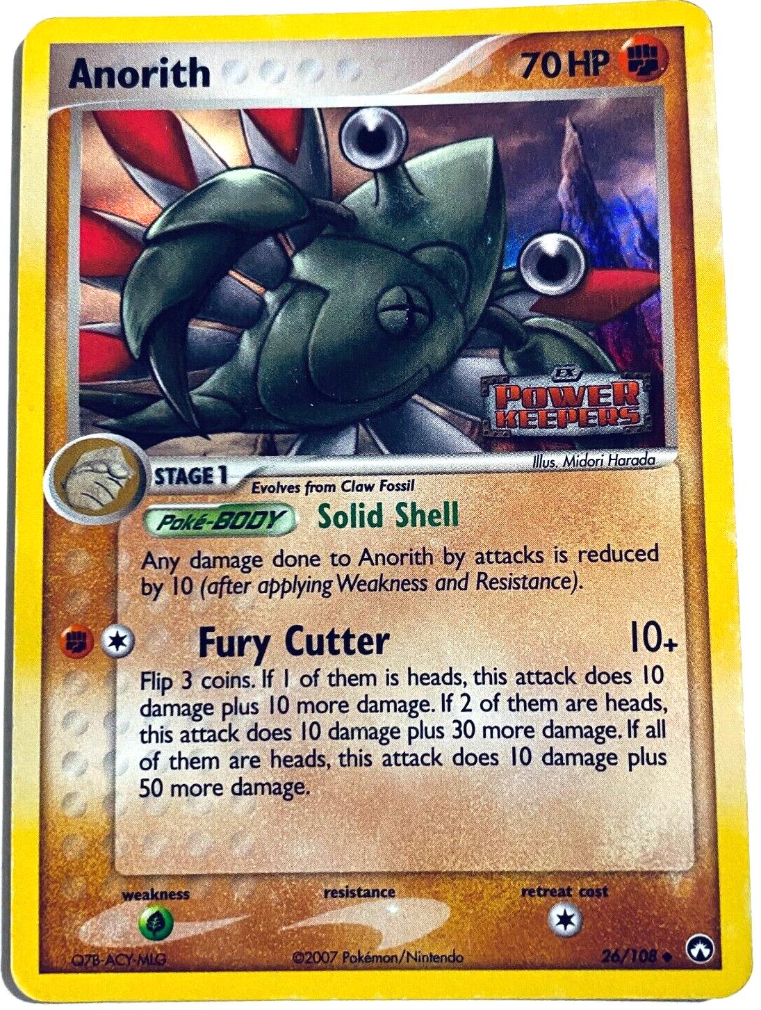 Power Keepers Anorith [Stamped] Pokémon card