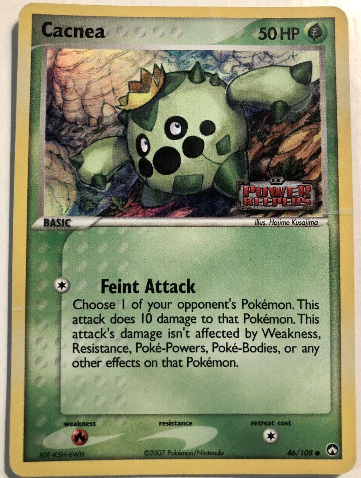 Power Keepers Cacnea [Stamped] Pokémon card