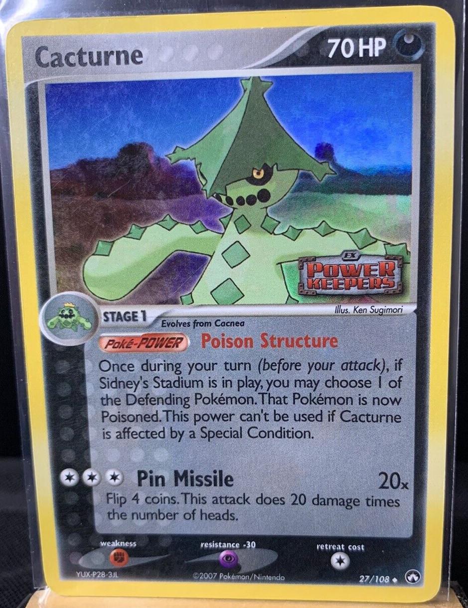 Power Keepers Cacturne [Stamped] Pokémon card
