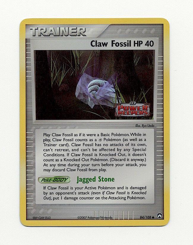 Claw Fossil [Reverse Holo]