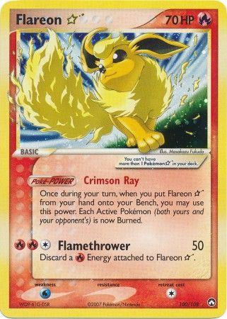 Power Keepers Flareon [Gold-Star] Pokémon card