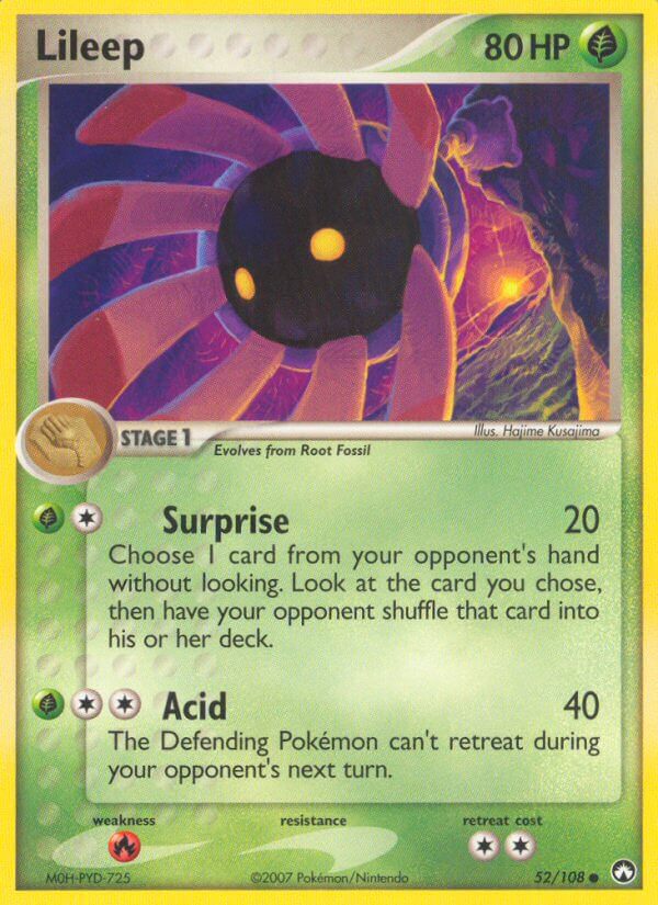 Power Keepers Lileep Pokémon card