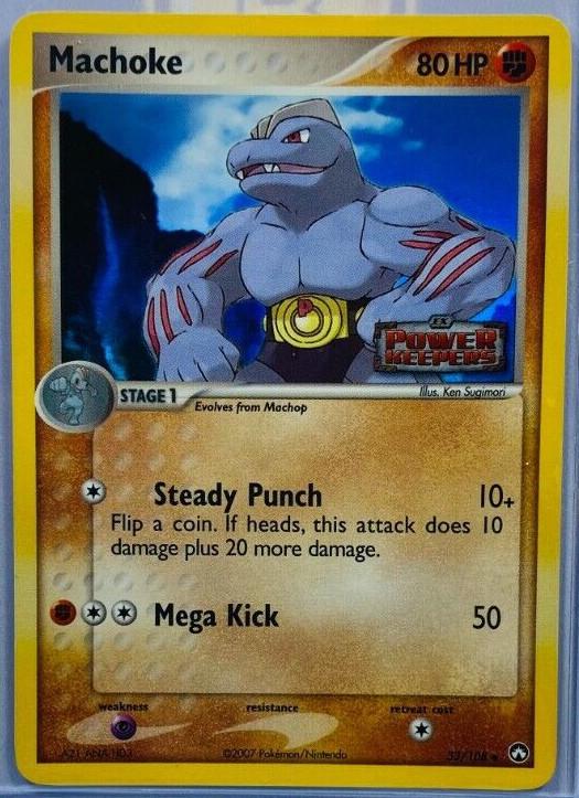 Power Keepers Machoke [Stamped] Pokémon card
