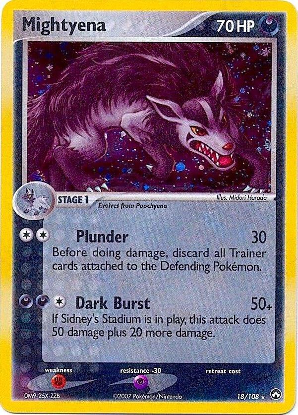 Power Keepers Mightyena [Cosmos-Holo] Pokémon card