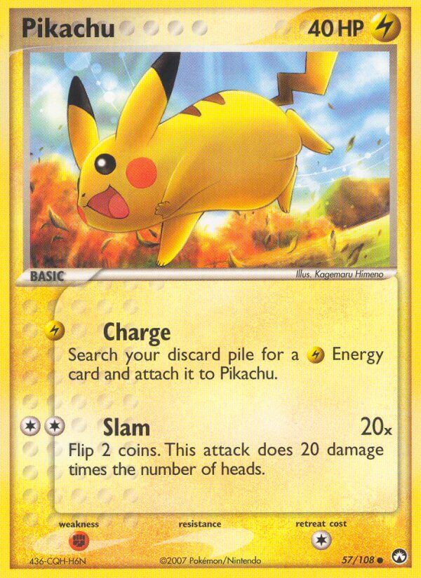 Power Keepers Pikachu Pokémon card