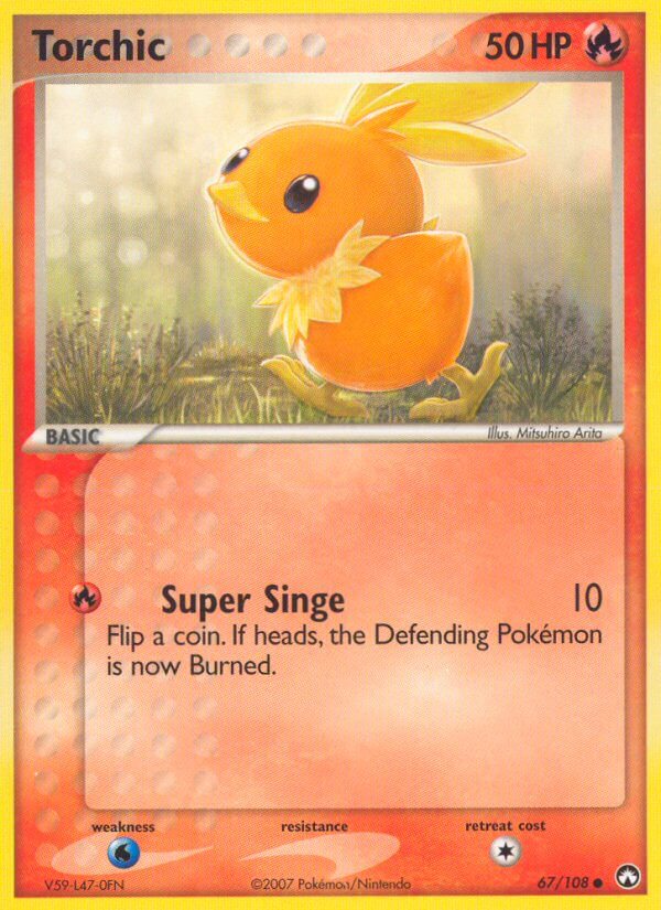 Power Keepers Torchic Pokémon card