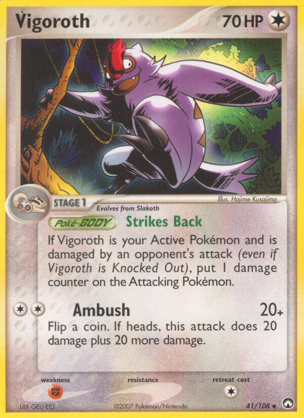 Power Keepers Vigoroth Pokémon card