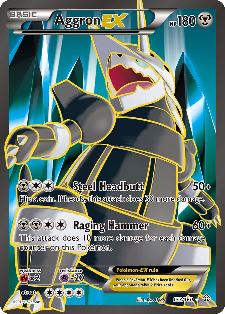 Primal Clash Aggron EX Pokémon card