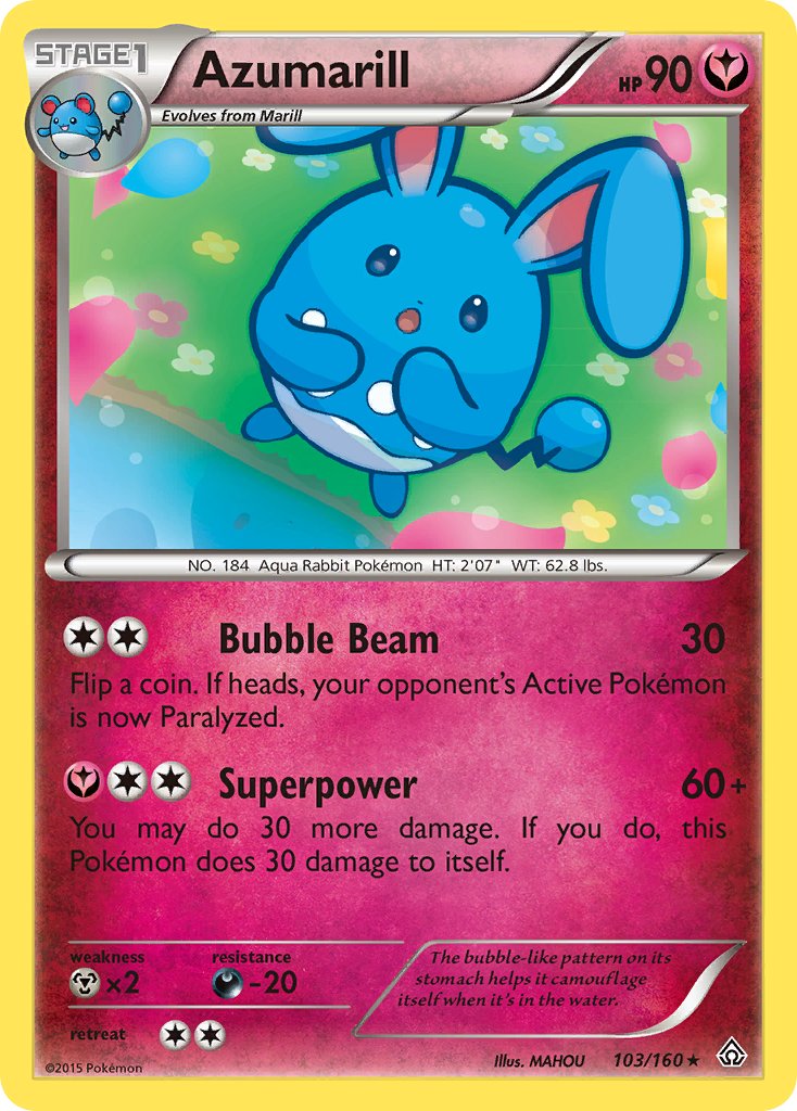 Primal Clash Azumarill Pokémon card