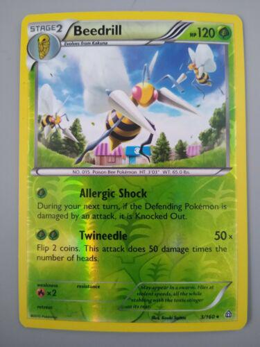 Primal Clash Beedrill [Reverse Holo] Pokémon card