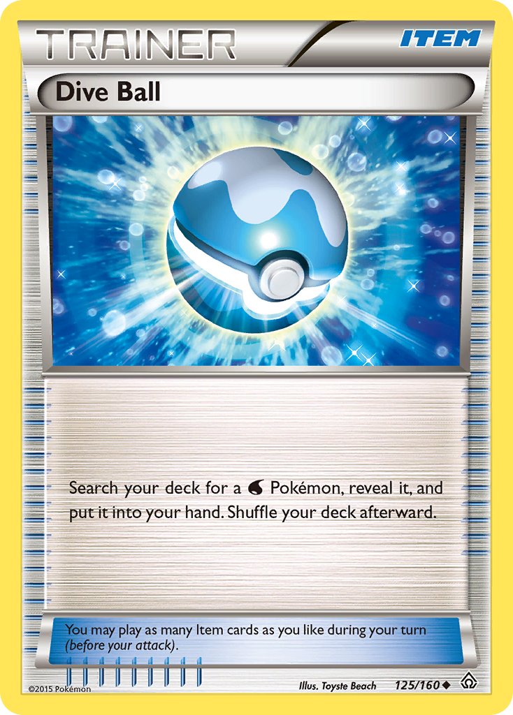 Primal Clash Dive Ball Pokémon card