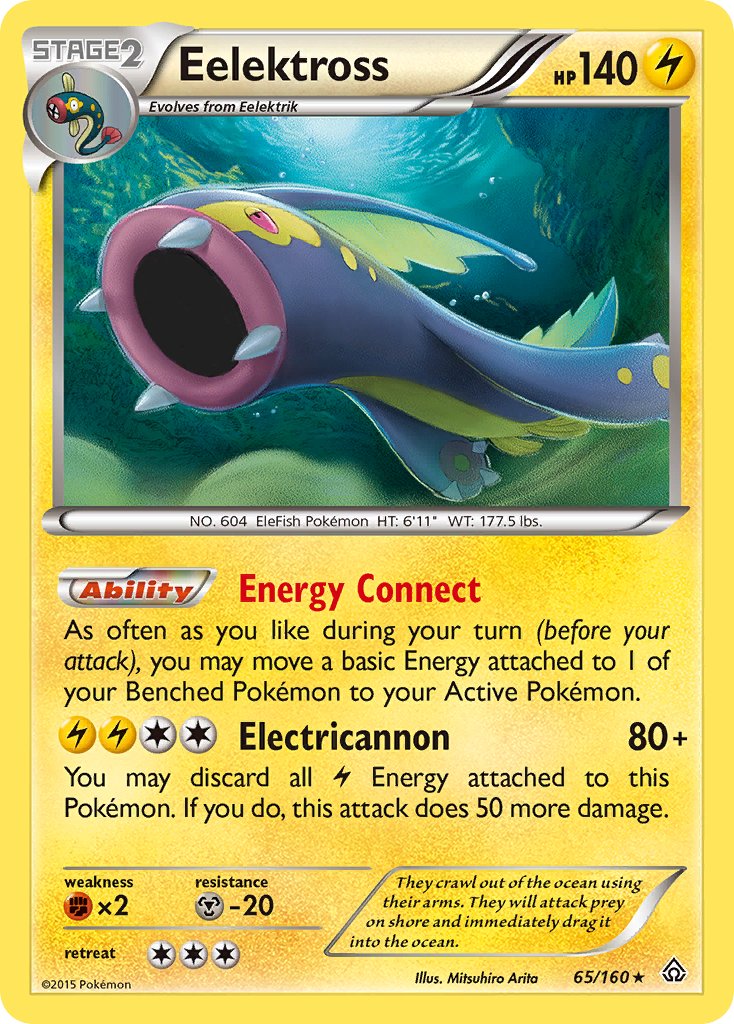 Primal Clash Eelektross Pokémon card
