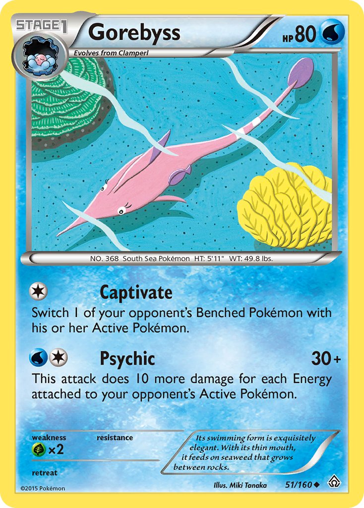 Primal Clash Gorebyss Pokémon card